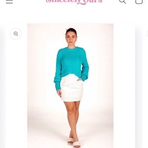 Sincerely Ours White Skin Mini Skirt